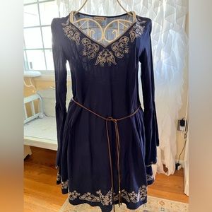 Womens size small belted, western style blouse/dress